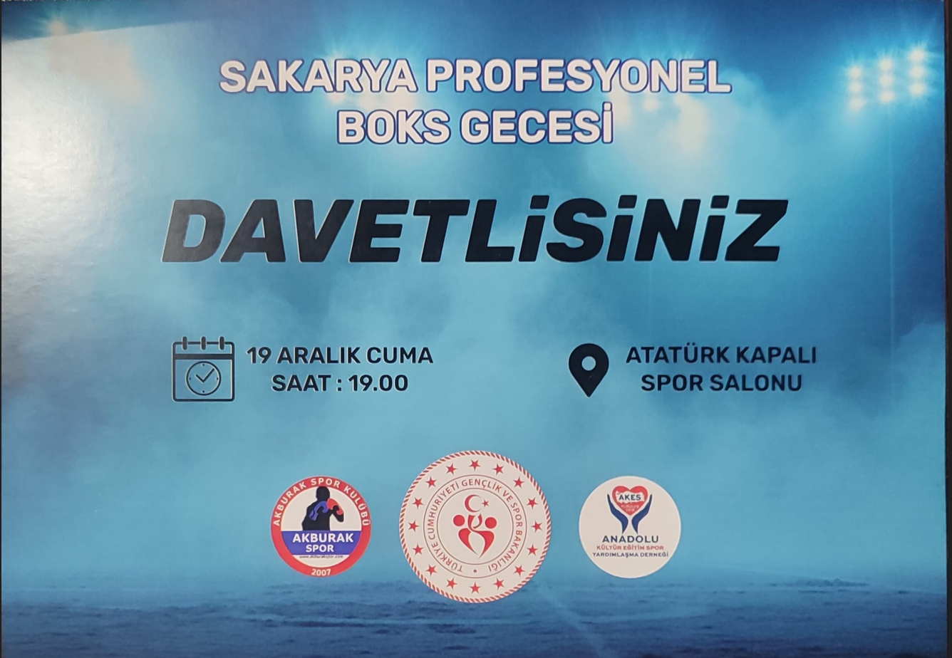Sakarya’da ‘Profesyonel Boks Gecesi’ etkinliği