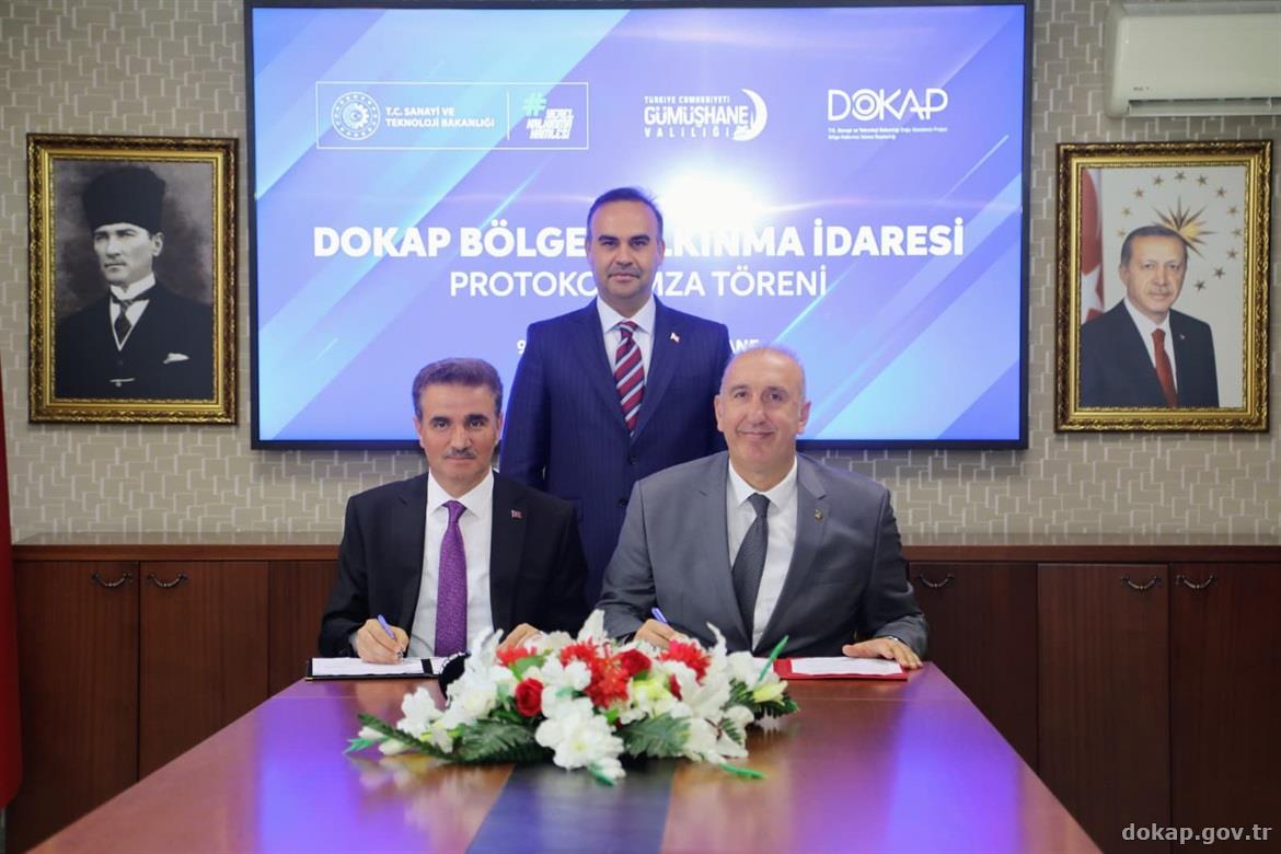 Sanayi ve Teknoloji Bakanı Mehmet Fatih Kacır, Gümüşhane ilinde desteklenecek projelerin protokol imza töreni'ne katıldı