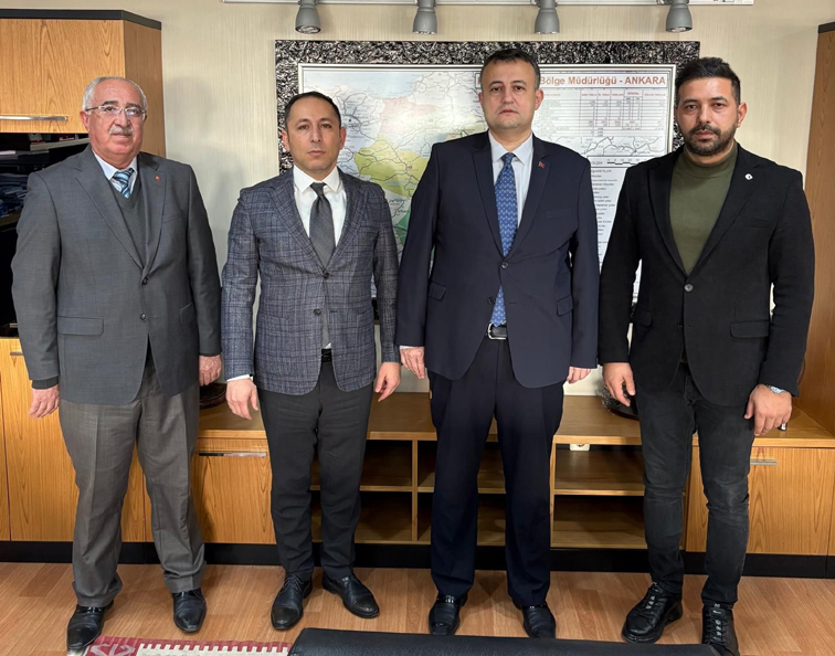 İlçe başkanı Halil Etili:4 Bölge Müdürü ile bir araya geldik