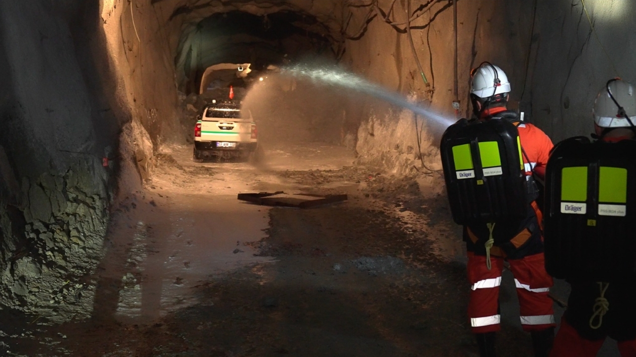 Çayeli Bakır’da madencilikte acil durum tatbikatı gerçekleştirildi
