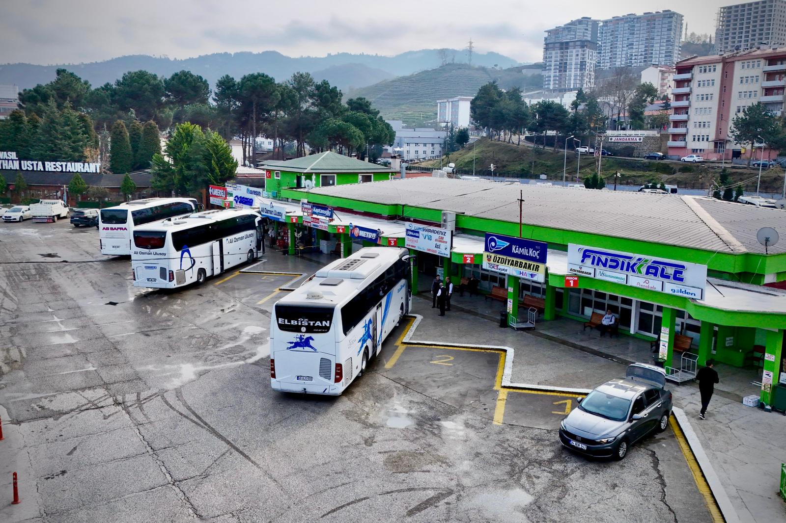 Giresun otobüs terminali yoğun bir yılı geride bıraktı