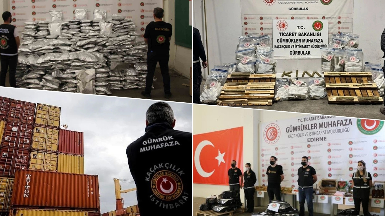 Gümrüklerde 2025’te 98,5 milyar liralık kaçak eşya ve uyuşturucu ele geçirildi