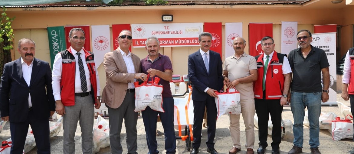 Gümüşhane İlinde Hayata Geçirilen Projenin Ekipman Dağıtım Töreni gerçekleştirildi