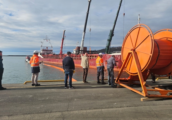 Bozhane Limanı’nda deniz kirliliği tatbikatı yapıldı
