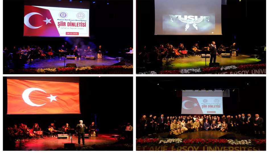 Burdur'da Milli Şair Mehmet Akif Ersoy için duygu dolu anma programı