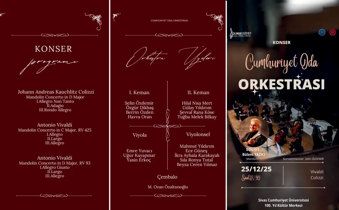 Cumhuriyet Oda Orkestrası konserini kaçırmayın