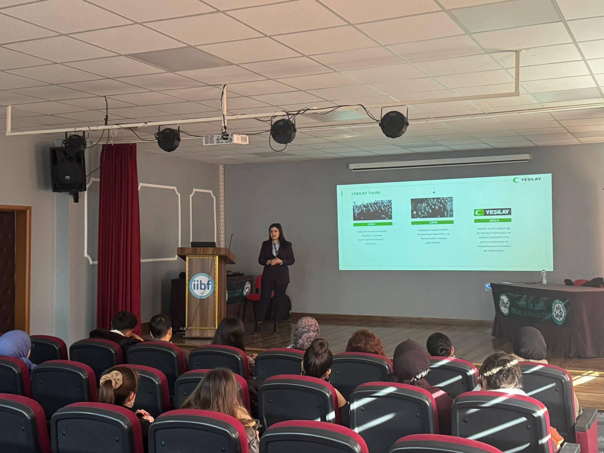 Yeşilay’dan geleceğin sosyal hizmet uzmanlarına ‘Bağımlılıkla Mücadele’ eğitimi