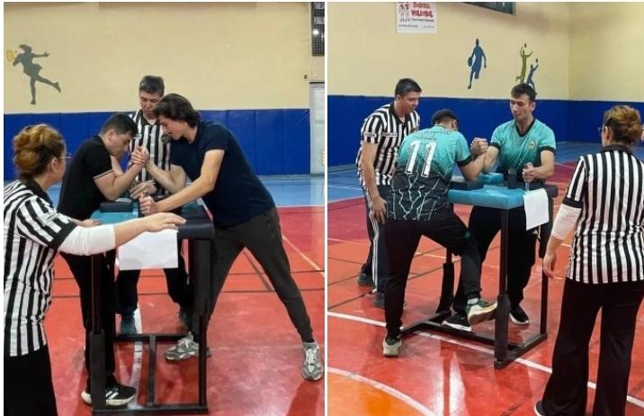 Okul Sporları Bilek Güreşi müsabakaları heyecanla başladı