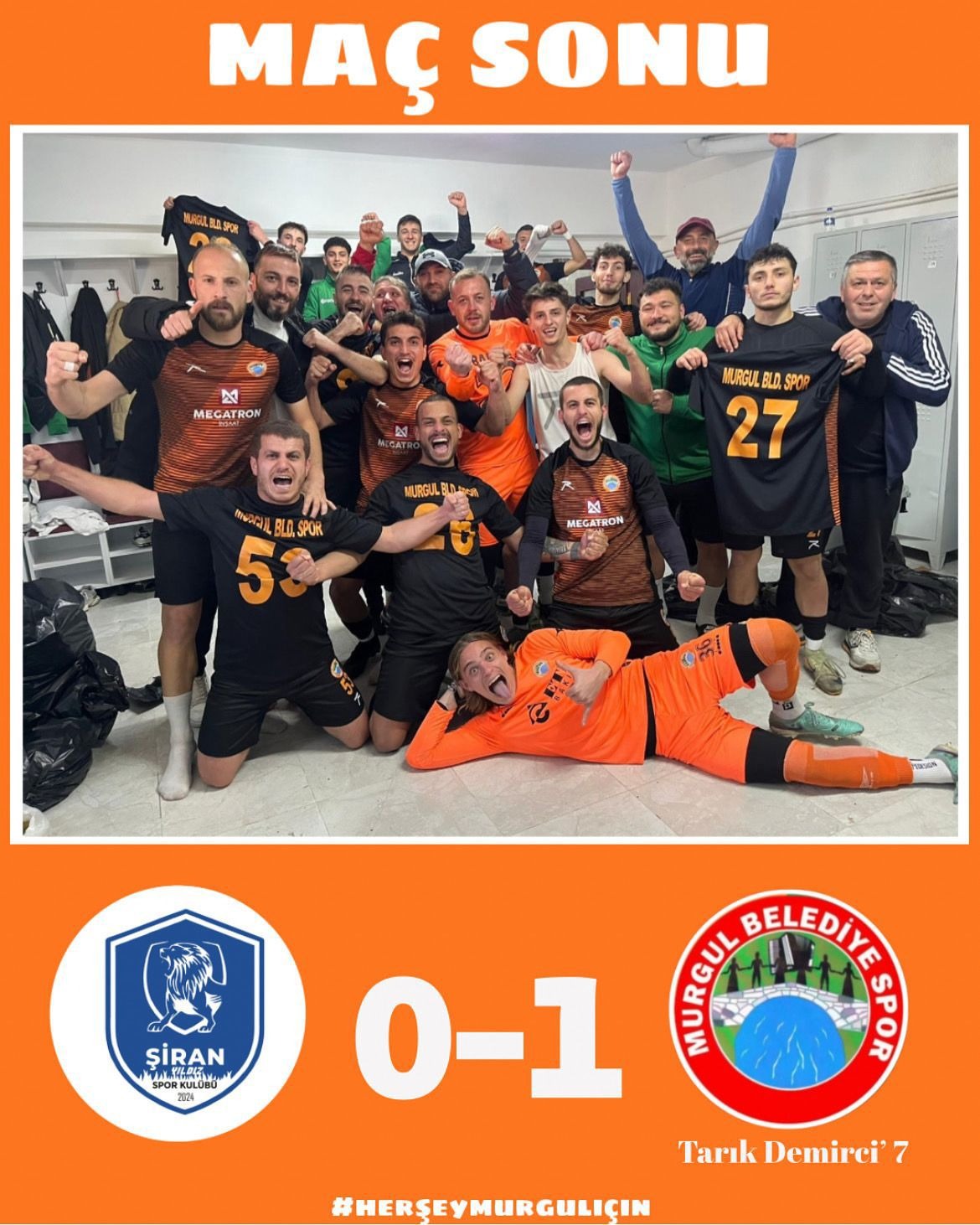 Murgul Belediyespor Kulübü, namağlup lider Şiran Yıldızspor Kulübü’nü 1-0 mağlup etti