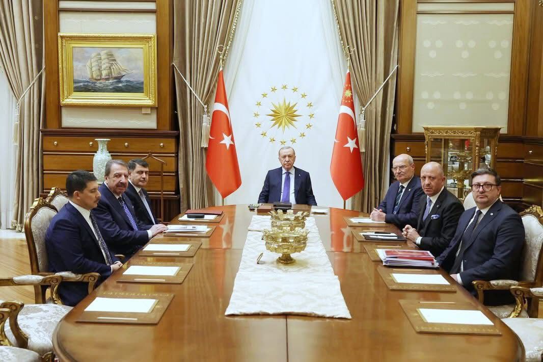 Ankara heyeti Cumhurbaşkanı Erdoğan ile görüştü
