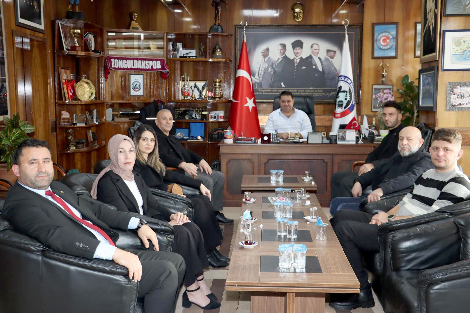 MHP Kozlu İlçe Yönetiminden Gemis'e ziyeret