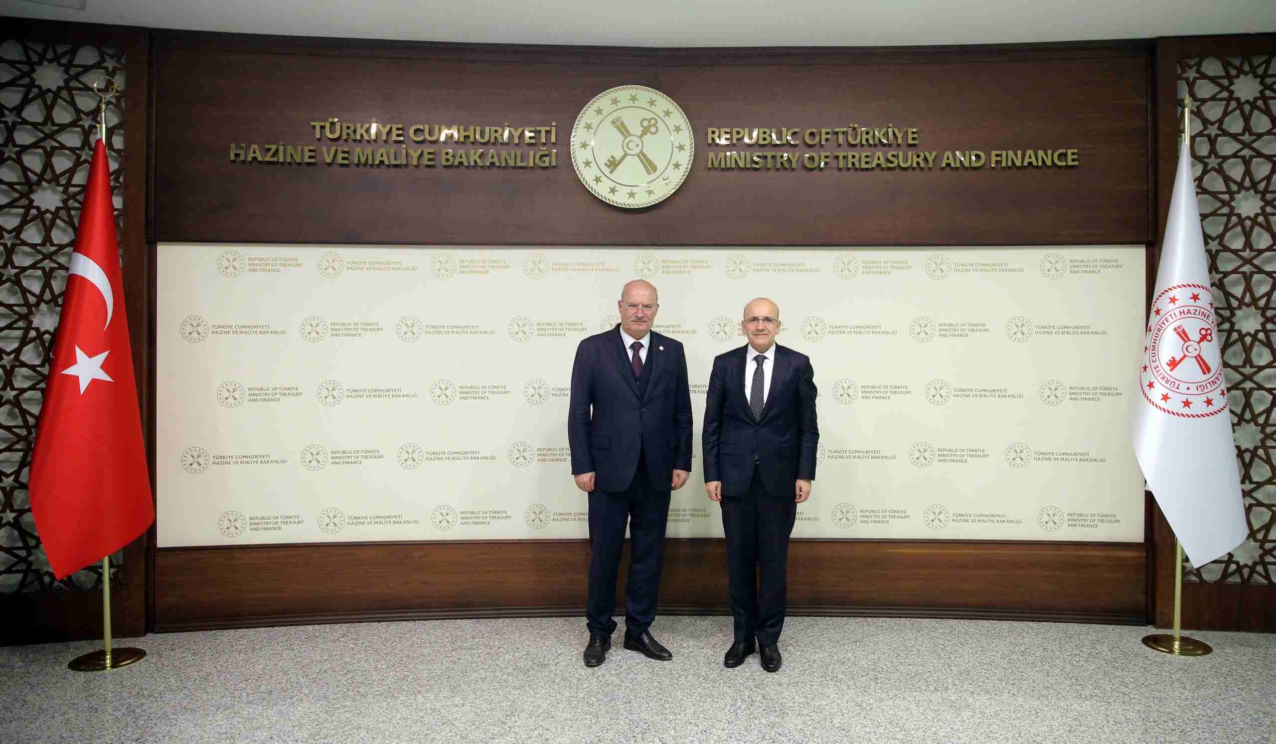 ATO Başkanı Baran, Hazine ve Maliye Bakanı Mehmet Şimşek'i ziyaret etti
