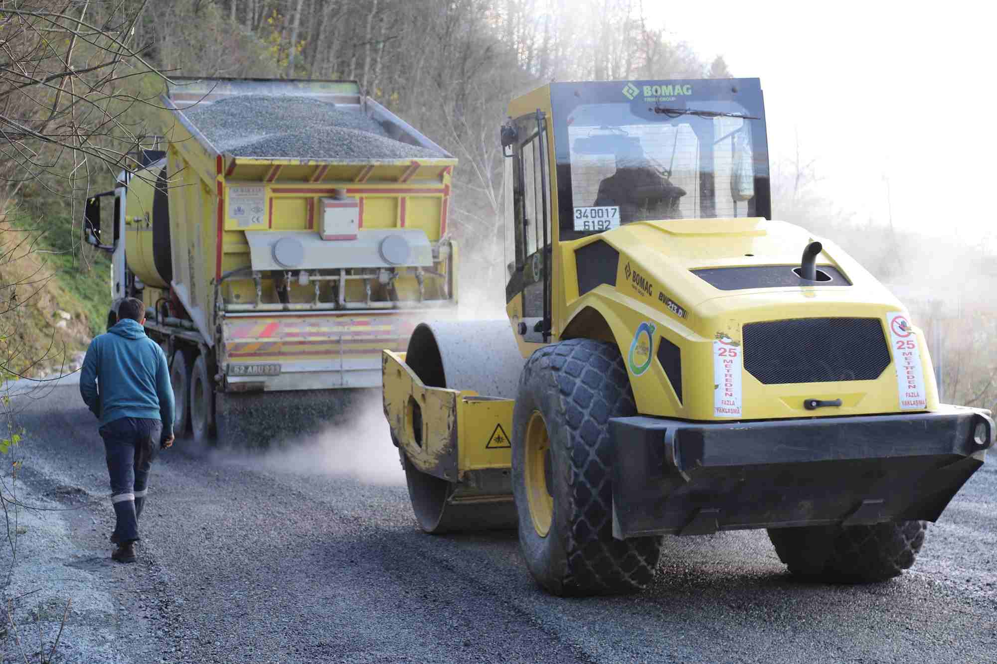Ordu Büyükşehir Belediyesi'nden yol çalışmaları