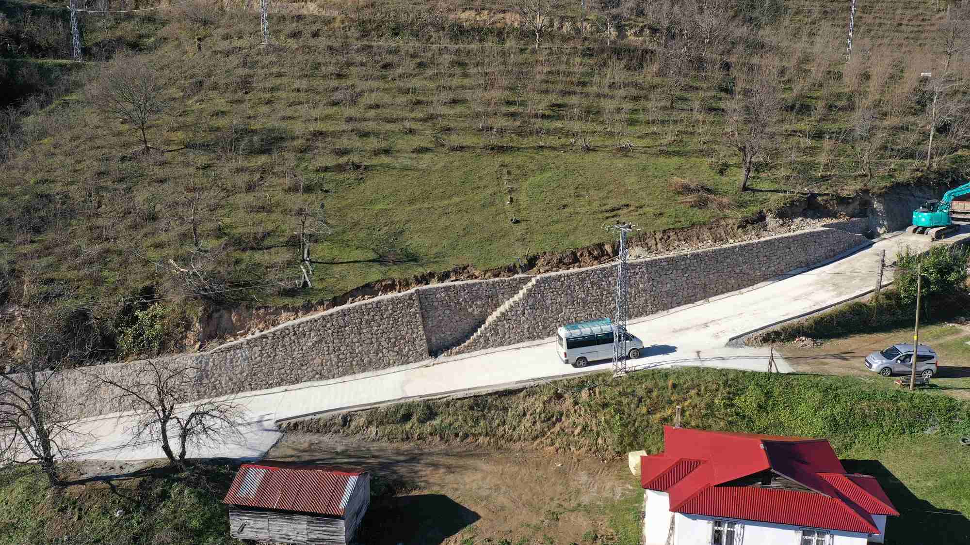Ordu Altınordu'da beton yol çalışmaları tamamlandı