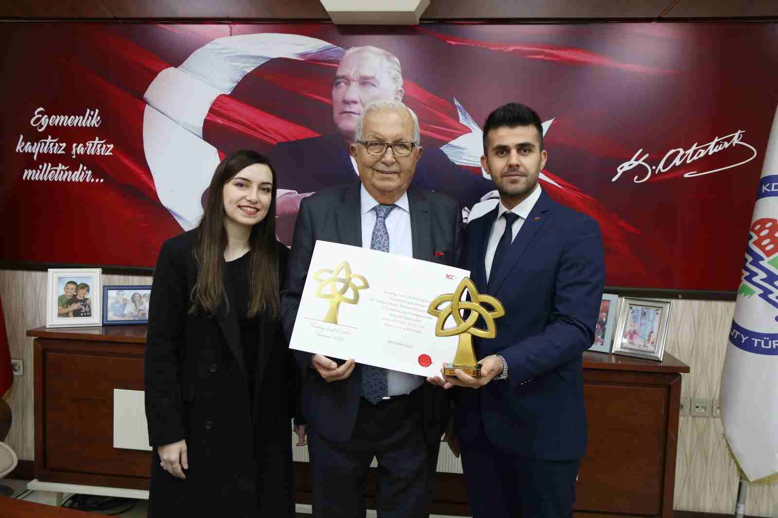 Türkiye birincisi Başkan Posbıyık'ı ziyaret etti