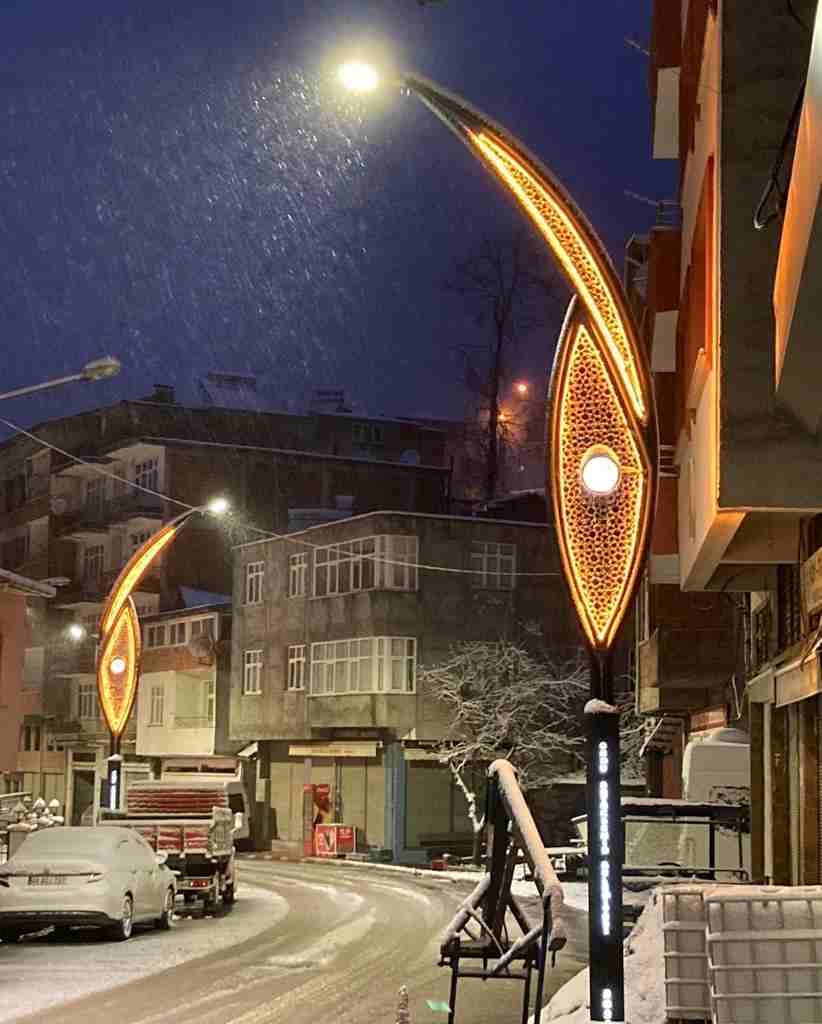 Ordu Büyükşehir'den Çamaş'a modern aydınlatma