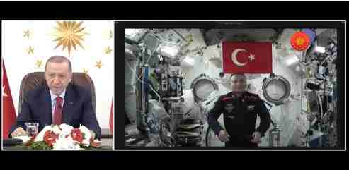 Erdoğan, Uluslararası Uzay İstasyonu'na bağlandı; Gezeravcı ile görüştü