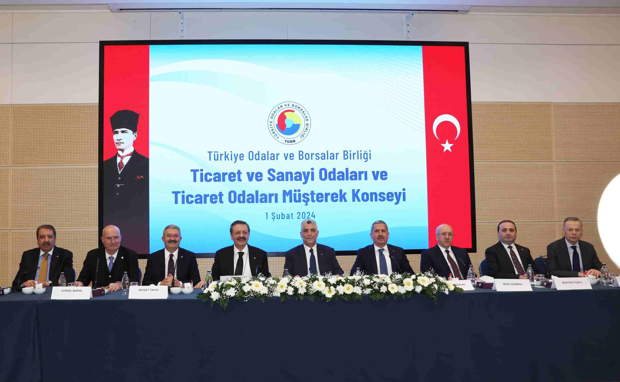 Başkan Baran, Bakan Bolat'ın katılımıyla "TOBB Ticaret ve Sanayi Odaları Müşterek konsey toplantısı'na katıldı