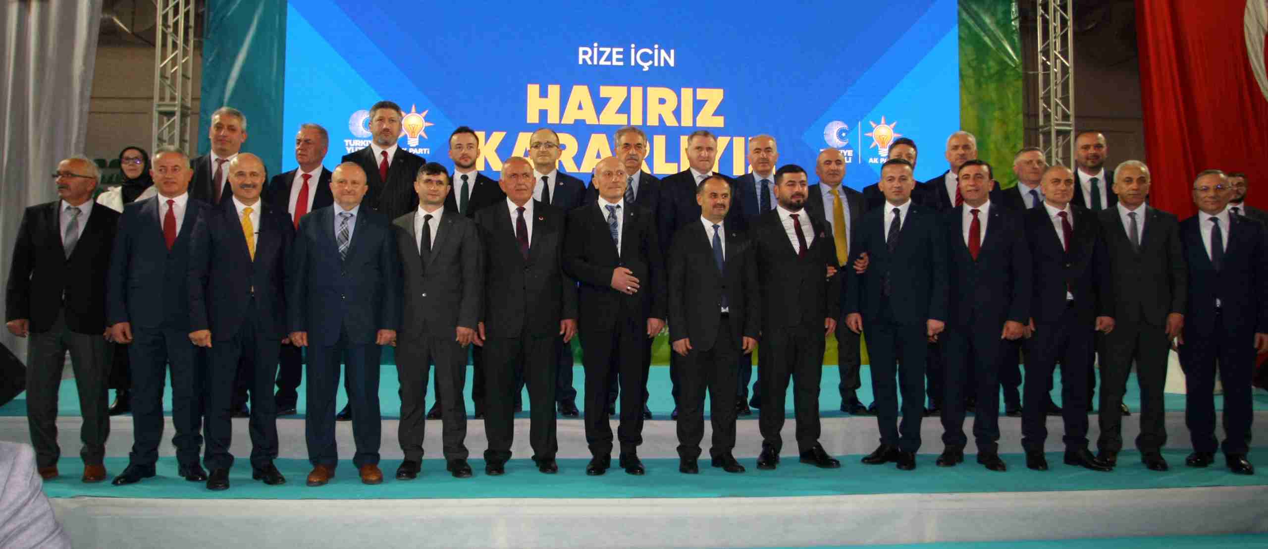 AK Parti Rize'de Yerel Seçim Adaylarını Tanıttı