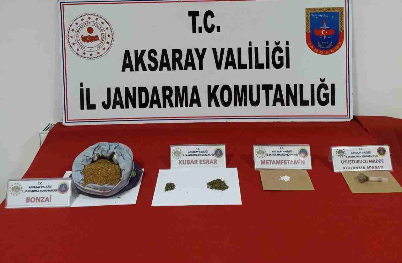Aksaray'da jandarma uyuşturucuya geçit vermedi
