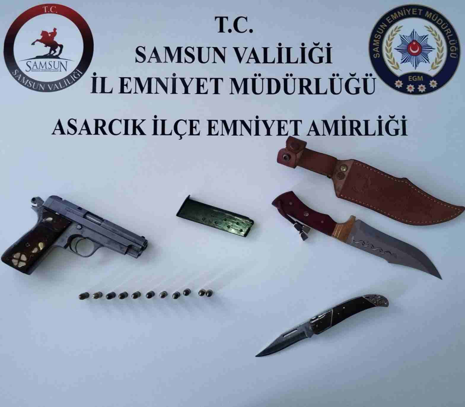 Samsun'da Asarcık İlçe Emniyet ekipleri operasyon düzenledi