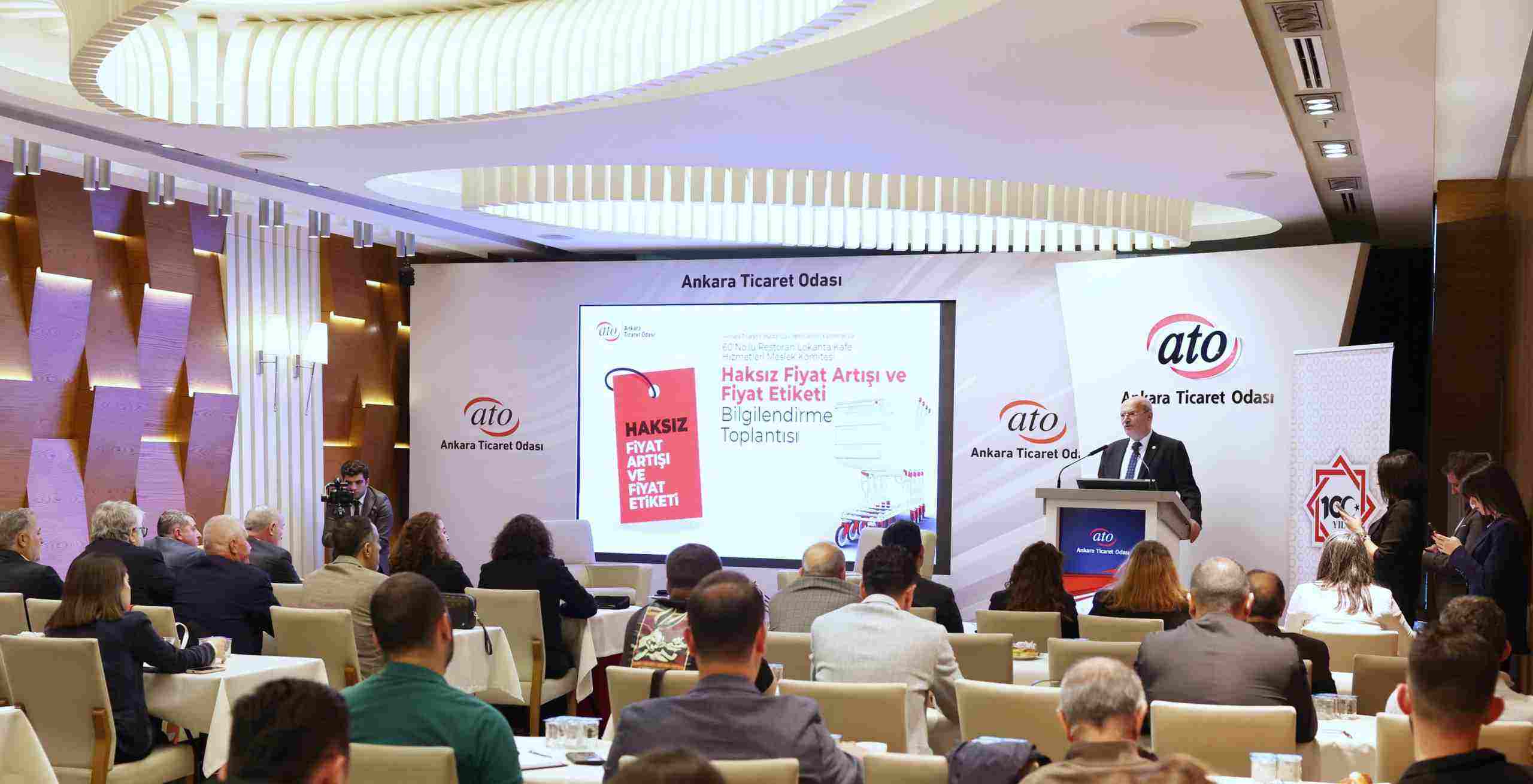 Haksız fiyat artışı ve fiyat etiketi bilgilendirme toplantısı ATO'da yapıldı