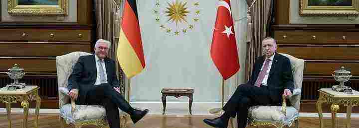 Erdoğan ile Almanya Cumhurbaşkanı Steinmeier Ankara'da buluştu