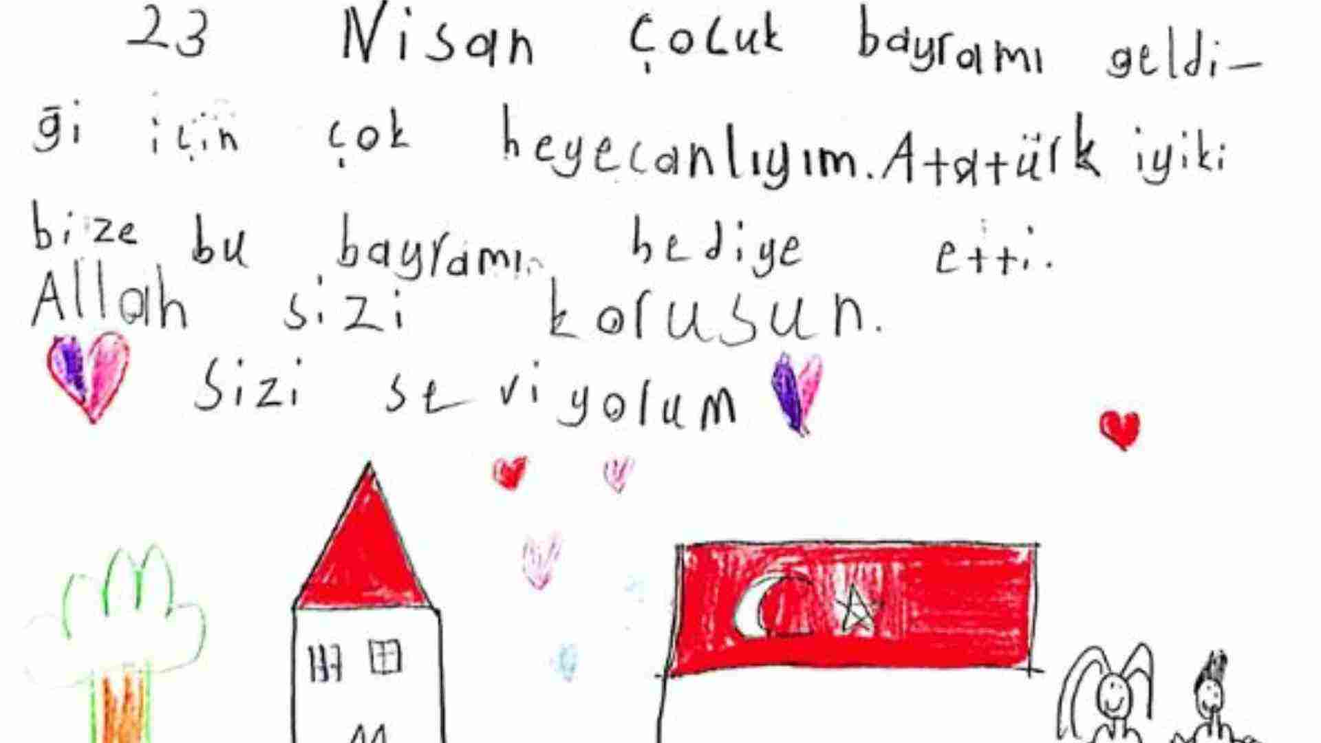 MİT, çocukların 23 Nisan mektuplarını yayınladı; " Merhaba ajan amcalarım"