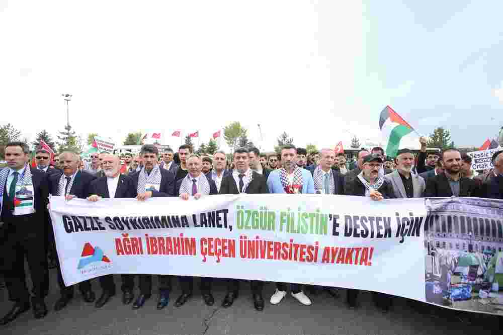 Ağrı İÇÜ, Özgür Filistin için ayakta