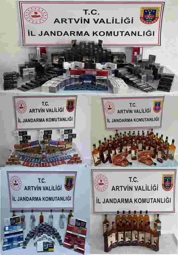 Artvin'de kaçakçılık operasyonları
