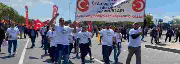 Staj ve Çıraklık Mağdurları 1 Mayıs'ta Saraçhane'de