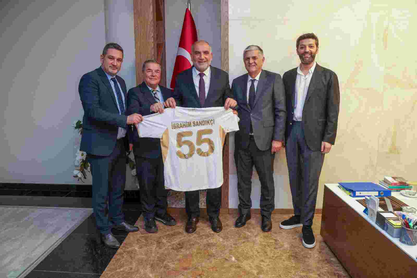 Samsunspor’dan Başkan İbrahim Sandıkçı’ya ziyaret