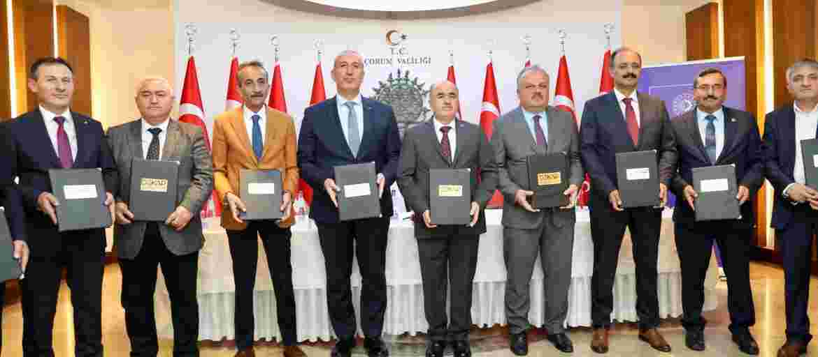Çorum'da protokol imza töreni gerçekleştirildi