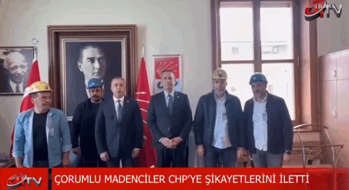 Çorumlu Maden İşcileri CHP'yi TBMM'de Ziyaret Etti!
