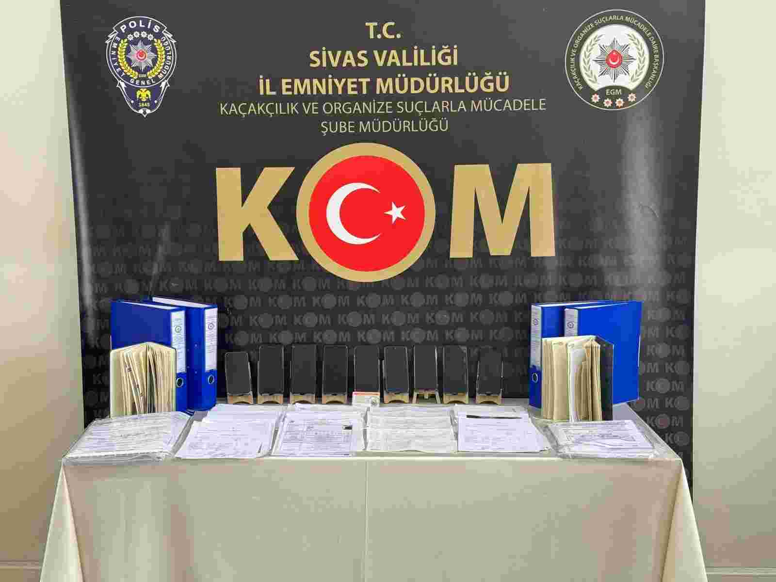 Sivas'ta Resmi Belgede Sahtecilik Yapanlara Operasyon