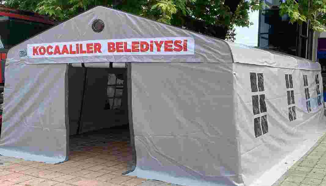 Kocaaliler belediyesi'nden yeni hizmet: Ücretsiz taziye çadırı