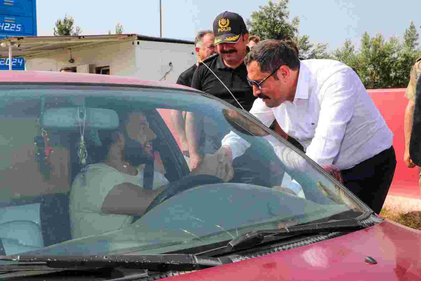 Vali Masatlı, 3 noktada trafik denetimi yaptı