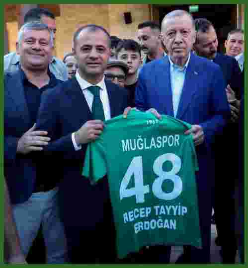 Muğlaspor Kulüp Başkanı Kıyanç’tan Cumhurbaşkanı Erdoğan’a ziyaret