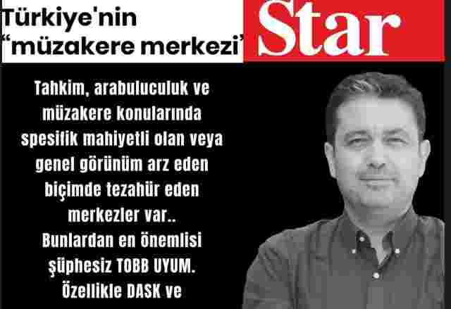 GİMMER Başkanı, Star Yazarı Av. Altıparmak kaleme aldı: "Türkiye’nin Müzakere Merkezi”