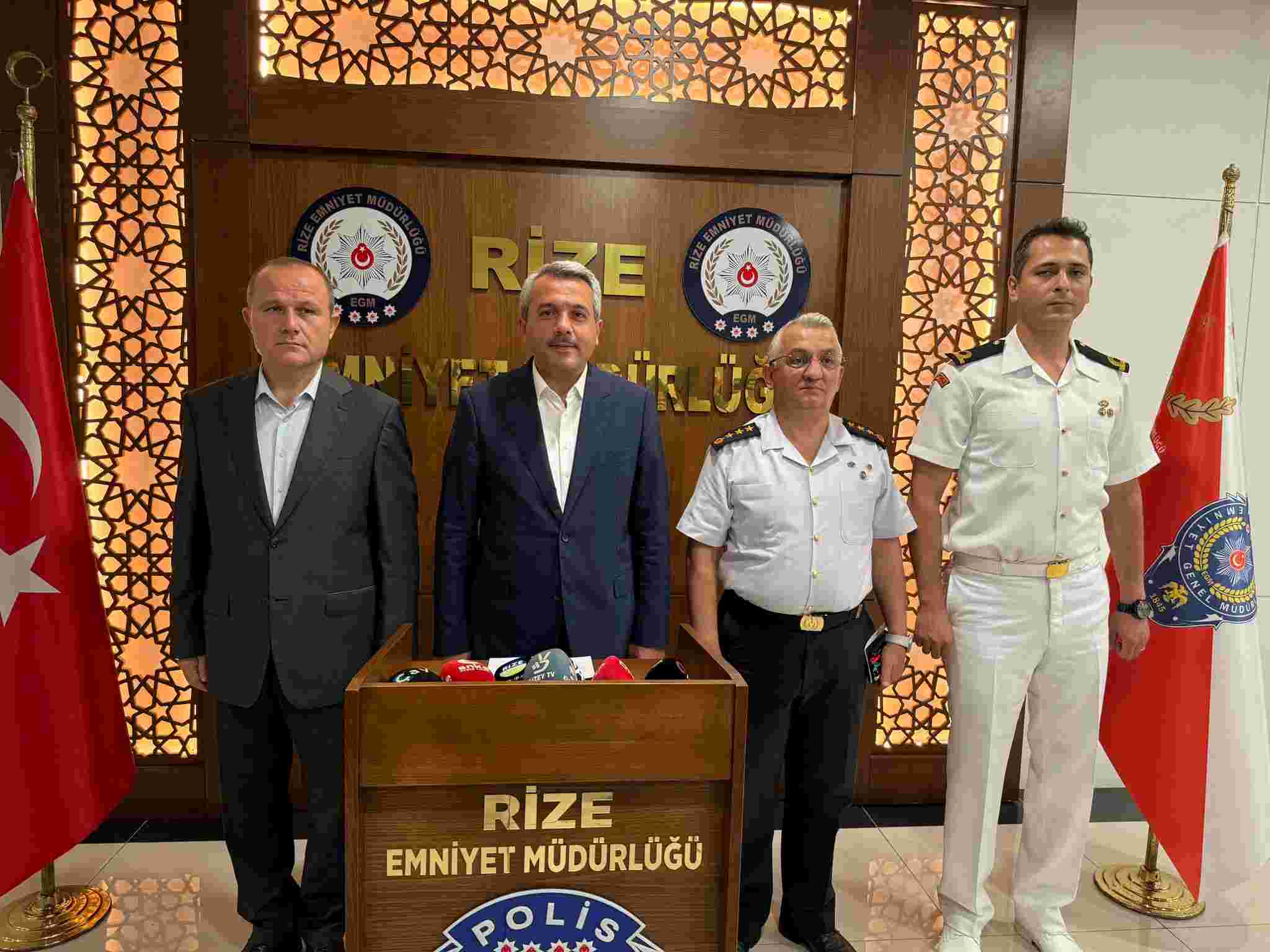 Rize Valiliğinden "Narkotik suçlarla mücadele" operasyonu açıklaması yapıldı