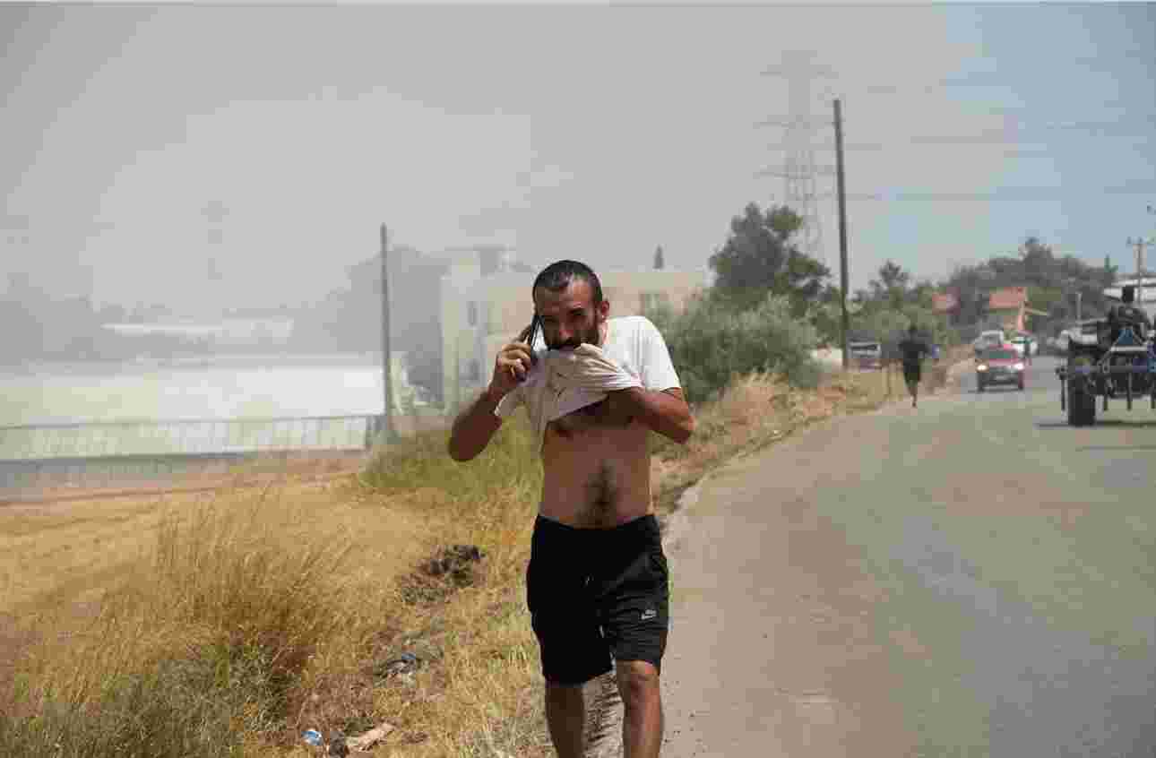 Aksu’da anız nedeniyle tekrar yangın çıktı