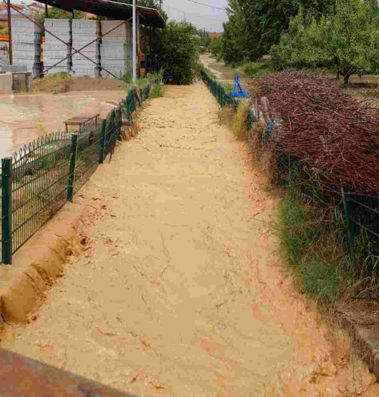 Yalvaç köylerinde sel baskını