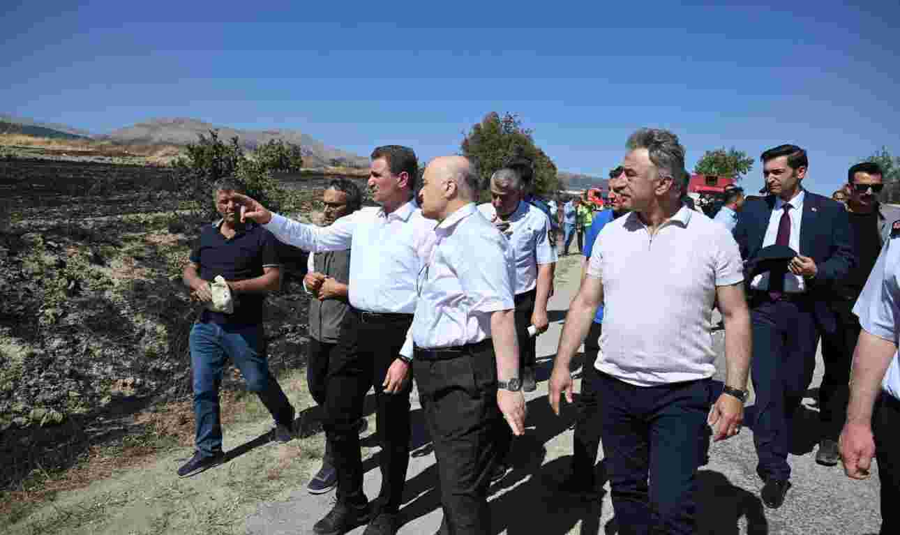 İğdecik ‘de çıkan yangın söndürüldü