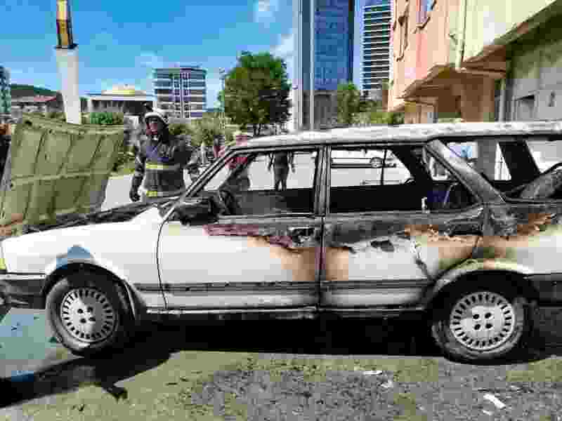 Kastamonu’da son dakika araç yangını