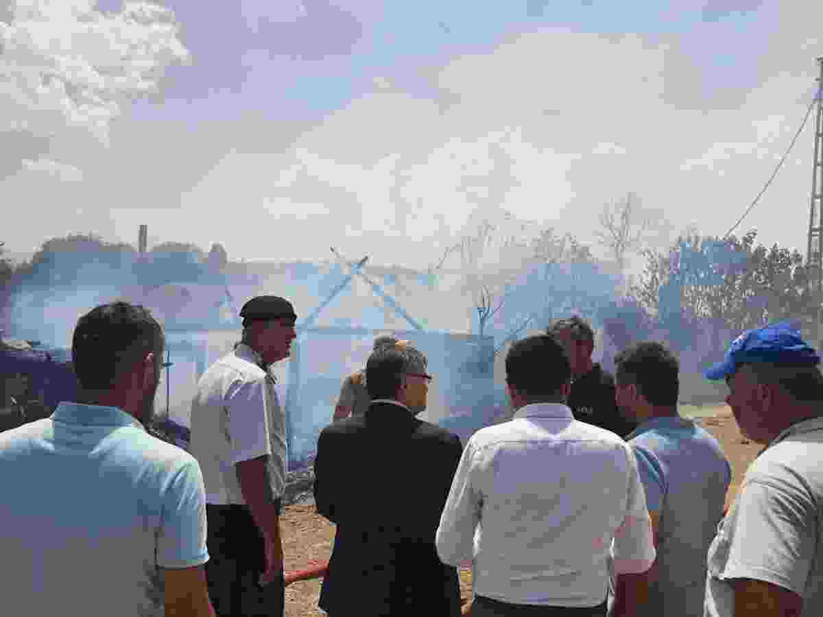 Sinop'ta çıkan yangında 6 ev küle döndü