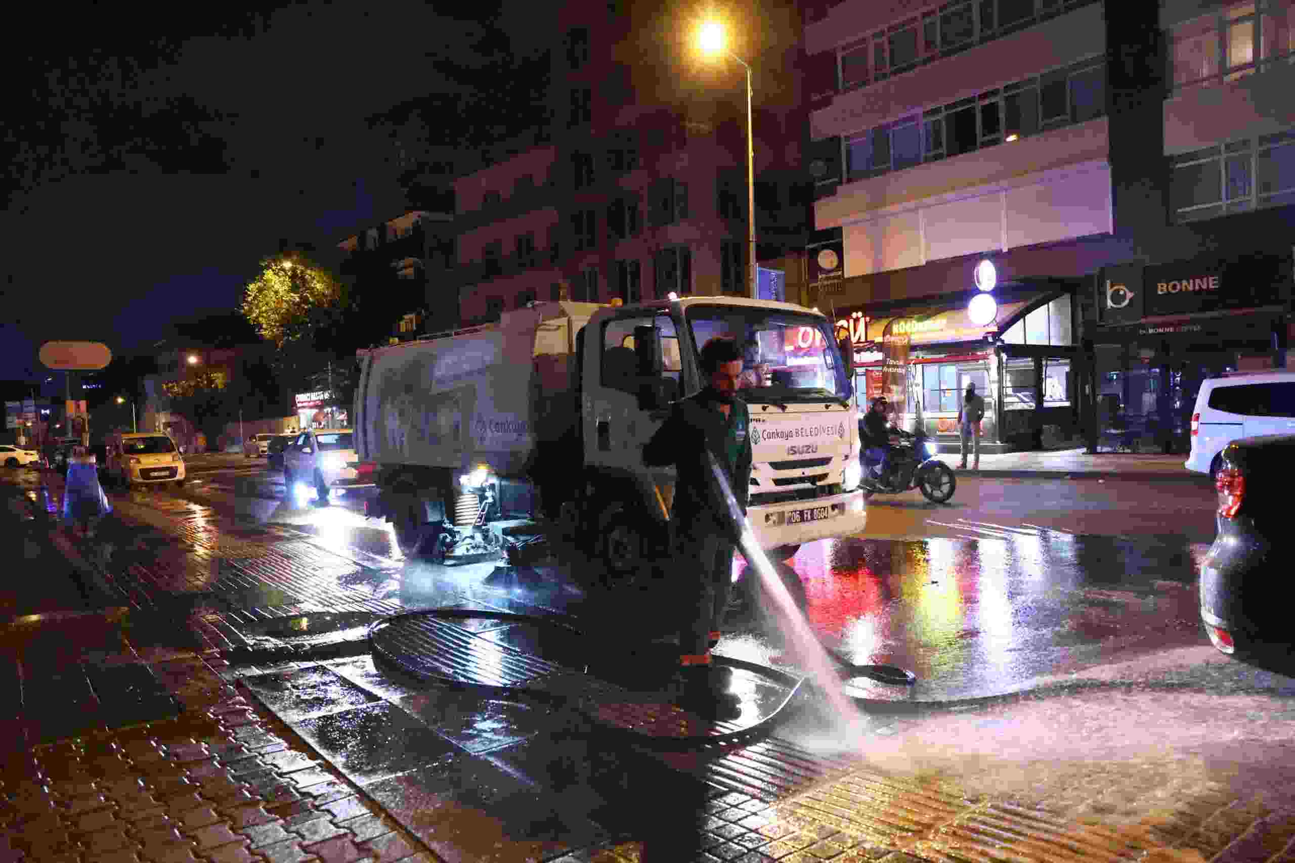 Çankaya'da 7/24 temizlik