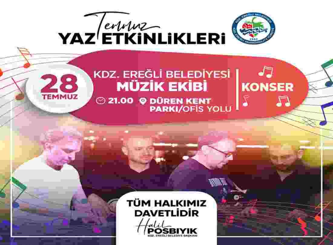 Kdz. Ereğli Belediyesi, yaz etkinlikleri devam ediyor