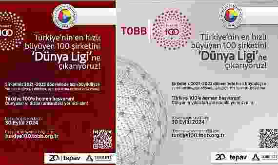 TOBB, en iyi 100 şirketi arıyor