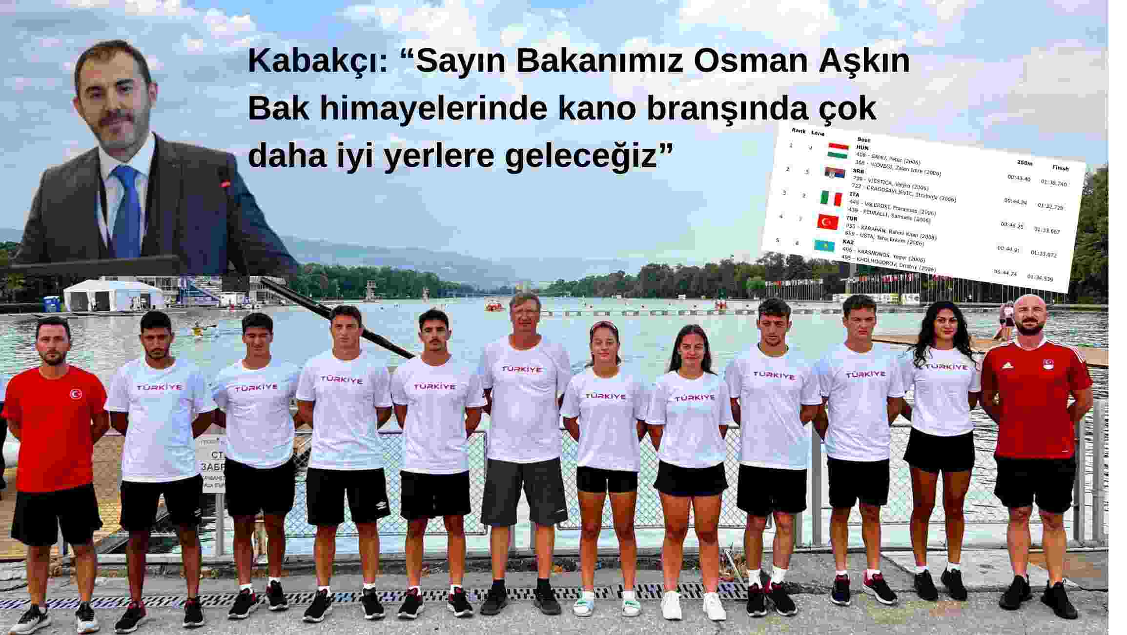 Kano sporcularımız Dünya zirvesini zorluyor; madalya salise ile kaçtı