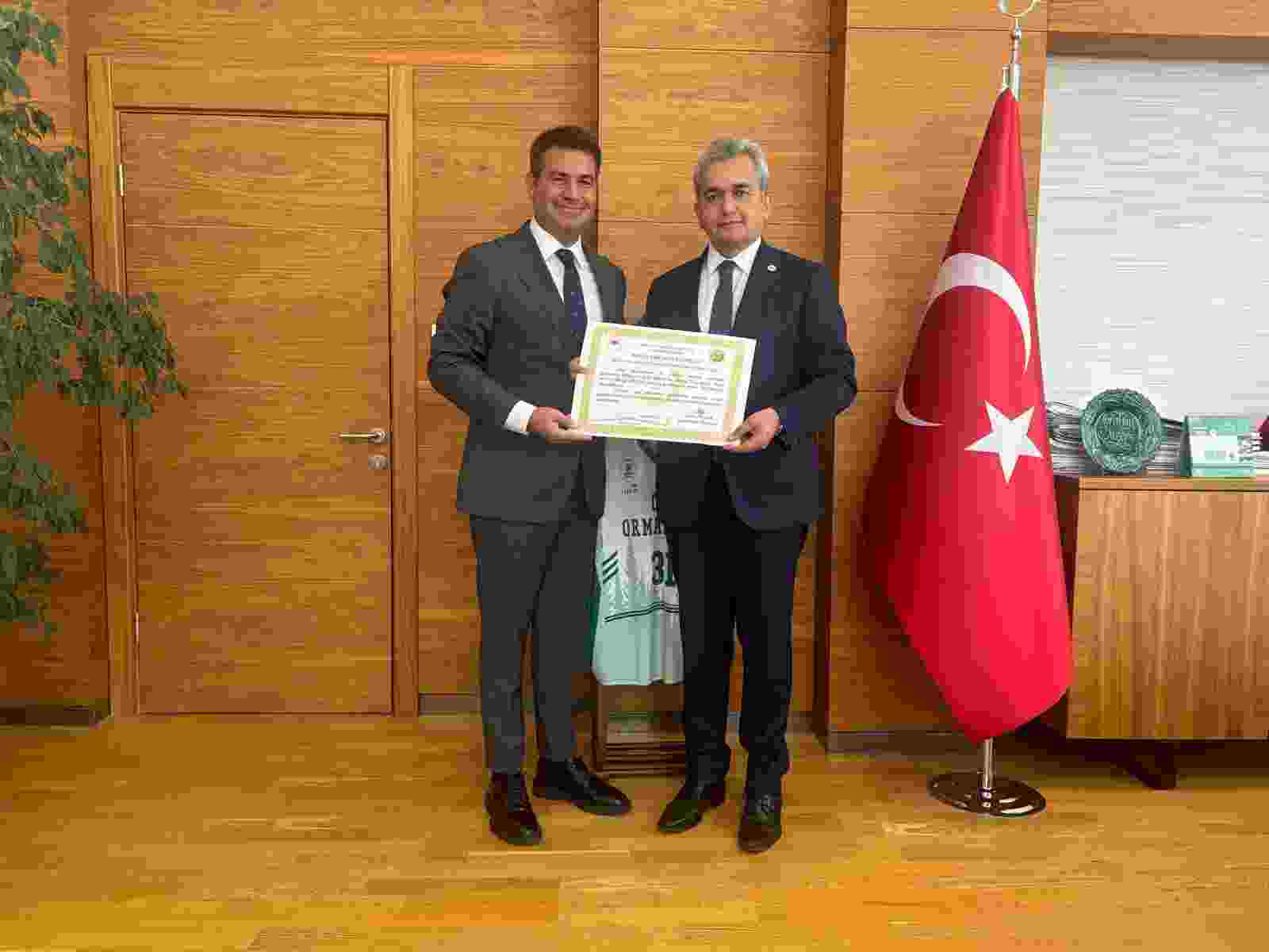 Orman Genel Müdürlüğü’nden  Yeniköy Kemerköy Enerji’ye takdir belgesi